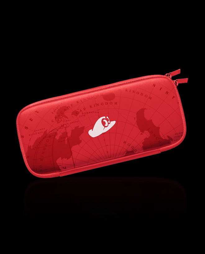NS 超級瑪利歐 奧德賽 主機收納包 紅色 附螢幕保護貼
